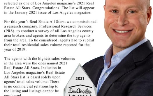 Los Angeles Magazine 2021 Real Estate All Stars
