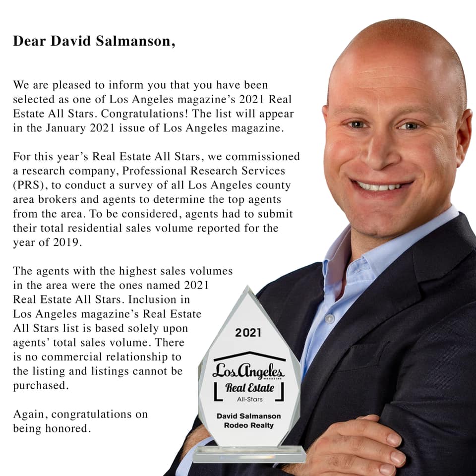 Los Angeles Magazine 2021 Real Estate All Stars