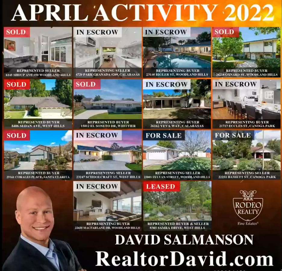 Despite the raising interest rates in April 2022, the real estate housing market in Calabasas, West Hills and Woodland Hills. and surrounding areas of San Fernando Valley remained strong.
