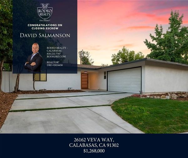 David Salmanson closes escrow on the home in Calabasas