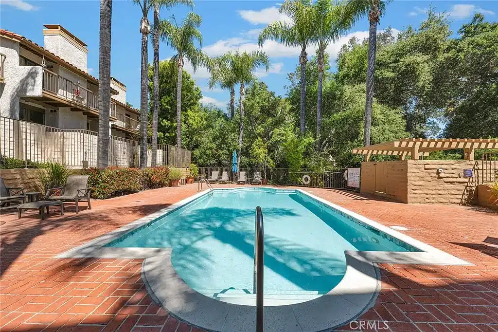 Pool Calabasas townhome for rent